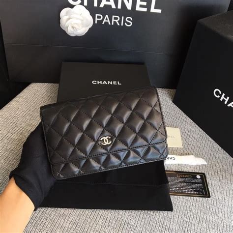 chanel woc lambskin silver hardware|chanel woc wallet.